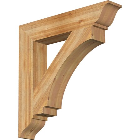 Ekena Millwork Imperial Traditional Rough Sawn Bracket, Western Red Cedar, 6"W x 34"D x 34"H BKT06X34X34IMP01RWR